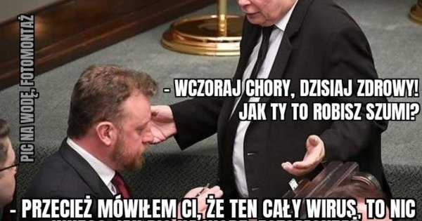 Łukasz Szumowski złapał koronawirusa. Internauci stworzyli memy