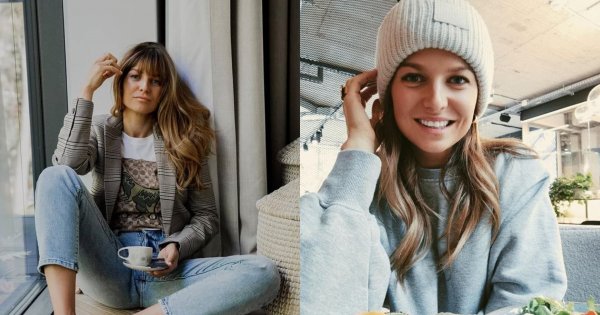 Anna Lewandowska w długim skórzanym niebieskim płaszczu. Hit czy Kit?