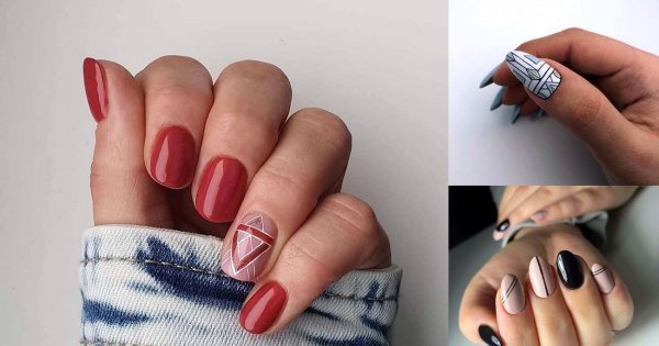 Geometryczny manicure - 19 stylowych propozycji