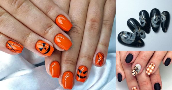Dyniowy manicure rządzi - 18 stylizacji na halloween