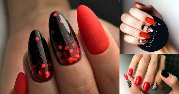 Czerwony manicure - najpiękniejsze propozycje z sieci
