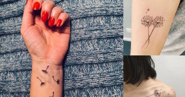 Tatuaż z dmuchawcem - 15 najpiękniejszych tatuaży dla dziewczyn
