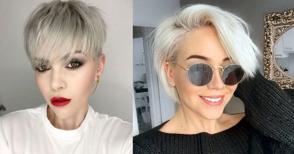 Krótkie i półkrótkie fryzury z grzywką - 40 stylowych cięć