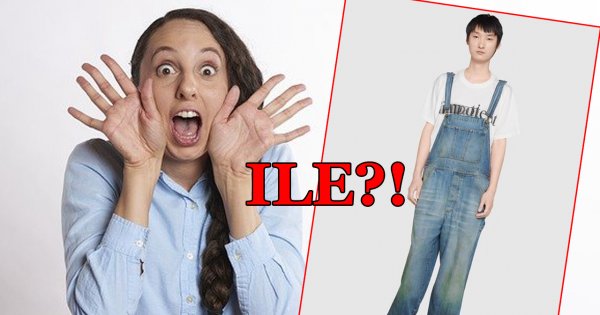 "Brudne" spodnie za 5 tysięcy złotych w luksusowym sklepie?! Świat mody oszalał!