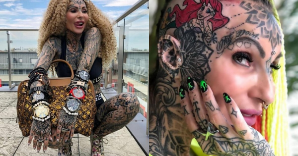 Adrianna Eisenbach z "Królowych Życia" pokazała jak wyglądała bez tatuaży. Zdjęcie w tym samym bikini