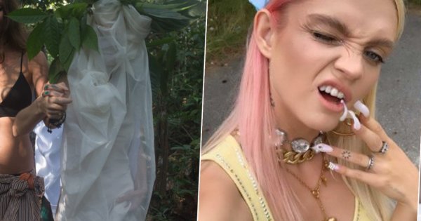 Margaret pokazała zdjęcie z egzotycznego ślubu w Peru. Suknia zakrywała jej twarz