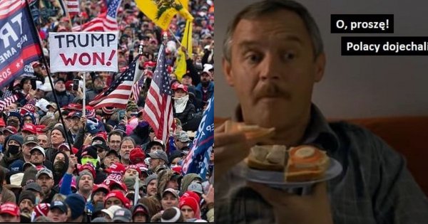Zwolennicy Trumpa wdarli się do Kapitolu i wywołali zamieszki. Internauci komentują... memami
