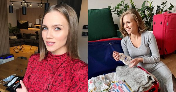 Agnieszka Kaczorowska moczy się w wodzie w obcisłej sukience: "Nawet z tym wielkim brzuchem wyglądasz apetycznie" - ktoś podsumował
