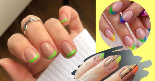 Neon french - hot trend na sezon wiosna lato 2021!