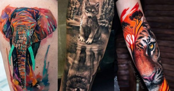 Niesamowite tatuaże ze zwierzęcym motywem