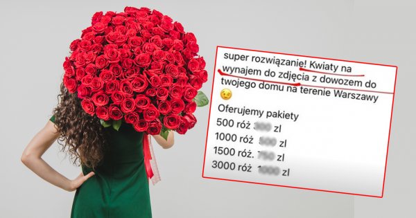 Jesteś samotna? Możesz WYPOŻCZYĆ sobie kwiaty do zdjęcia. Absurdalny pomysł ma swoje fanki