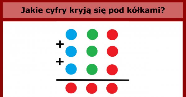 Jakie cyfry ukryły się pod kolorowymi kółkami? Zagadka zrobiła furorę w sieci i podzieliła internautów!