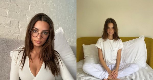 Emily Ratajkowski pozuje nago z ogromnym, ciążowym brzuchem:"Nie wstyd Ci tak wszystko pokazywać?" - pytają internauci