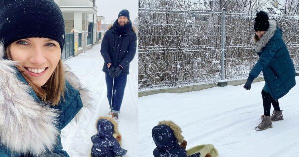Agnieszka Kaczorowska poszła na pierwsze sanki z córką! Pod postem wybuchła afera