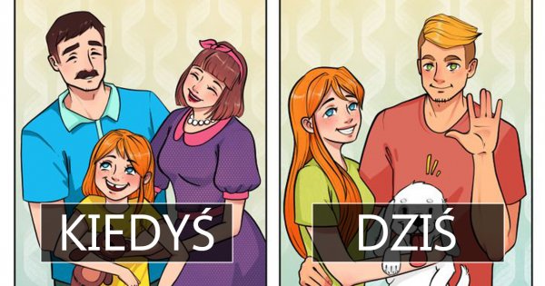 Ilustracje, które pokazują, jak współczesne życie różni się od tego, jak żyli nasi rodzice