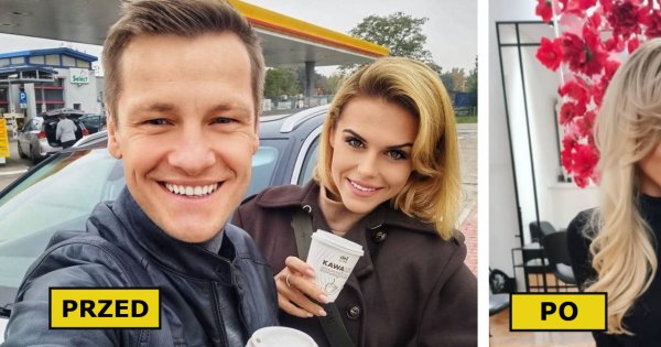 Żona Marcina Mroczka w długich blond włosach i grzywce! Marlena Muranowicz zaszalała z fryzurą!