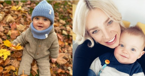 Roczny syn Jarosława Bieniuka jeździ na dwóch nartach? Tego jeszcze nie widzieliście! Pomysłowo