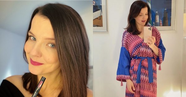 Joanna Jabłczyńska w krótkich włosach blond i z grzywką. W tym wydaniu trudno ją poznać