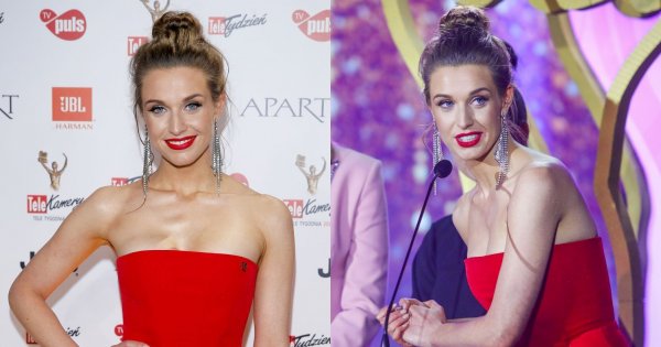 Julia Kamińska jak prawdziwa królowa w czerwonej sukni. Ale potem... OMG zaliczyła wpadkę?