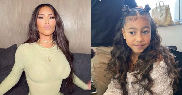 Kim Kardashian wyprostowała naturalnie kręcone włosy córce, North! Powinna to robić?