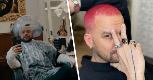 Michał Piróg znów zaszalał z fryzurą. Teraz ma platynowy blond! A podobno to kobiety są zmienne!