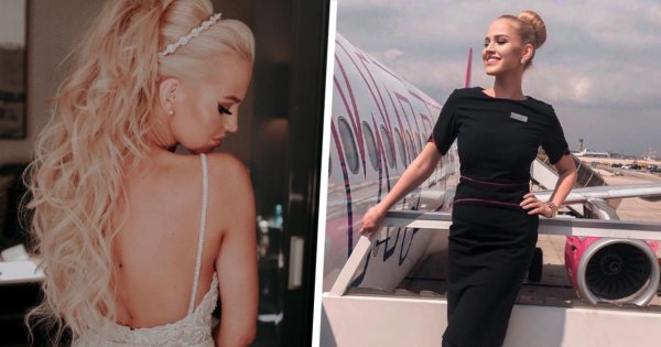 Ma powalający uśmiech, piękne blond włosy i długie nogi! Oto najpiękniejsza stewardessa świata!