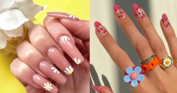 Cherrynails a może flowersnails? Najmodniejsze wzorki na paznokcie - wiosna 2021!