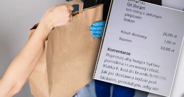 Zamówiła burgera i dodała nietypową prośbę do kuriera. Każdy rodzic zrozumie tę matkę!