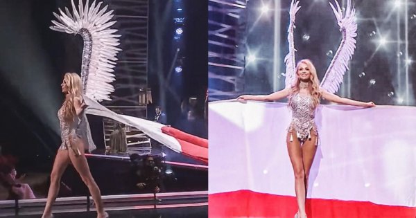 Natalia Piguła na Miss Universe wystąpiła w skrzydłach Husarii, gorsecie i z biało-czerwoną flagą. Hit czy kit?