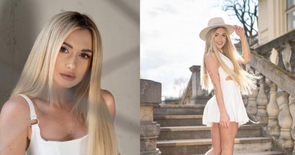 Wersow w najmodniejszej fryzurze i białej kreacji wygląda naprawdę elegancko!