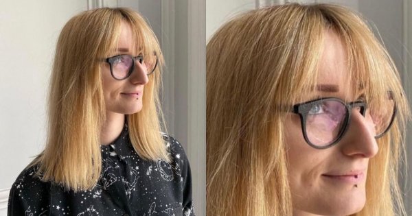 Wiola odwiedziła fryzjera. Zrobił jej long boba i przefarbował włosy na niebiesko czyli "mermaids hair"