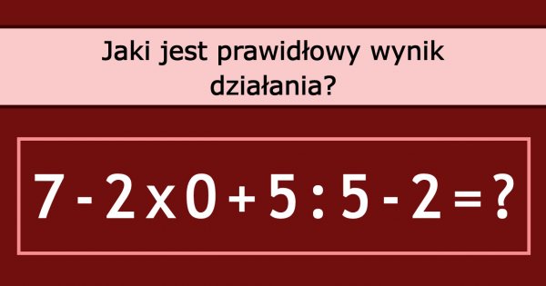 Matematyczna zagadka robi furorę w sieci! Tylko nieliczni potrafią wskazać poprawną odpowiedź! A Ty?