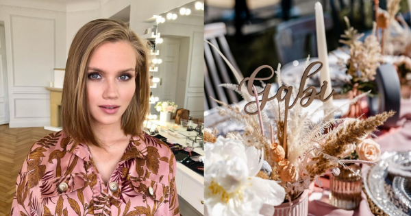 Agnieszka Kaczorowska pokazała więcej zdjęć z baby shower. Jej stylówka podbija sieć: "Ale boska sukienka, i to rozcięcie, MEGA" - piszą fani