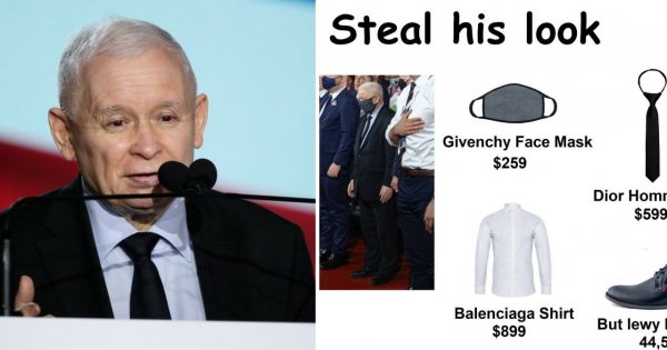 Jarosław Kaczyński zaliczył wpadkę: Założył dwa różne buty! Powstały MEMY. "Oba są prawe"