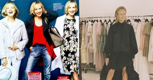 Sarah Grant jest 71-letnią modelką. Pozuje w stroju kąpielowym.
