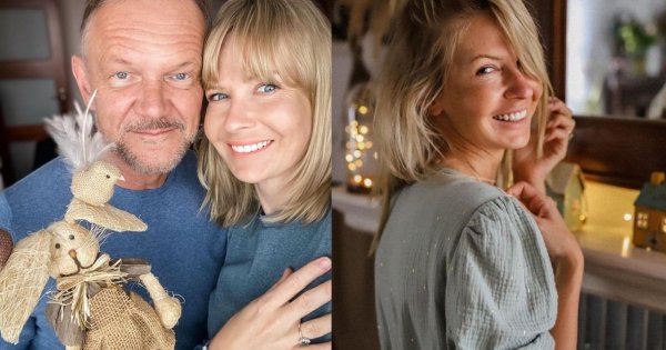 Cezary Pazura pokazał zdjęcie Edyty Pazury w białej sukni i wianku, fani pytają o odnowienie przysięgi