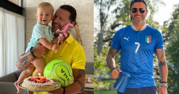 Radosław Majdan pokazał zdjęcia w białym garniturze na Instagramie. Fani porównali go do wina