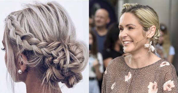 Małgorzata Ohme w modnej fryzurze na wesele! Kok z warkoczem "braid bun" to hit lata 2021!
