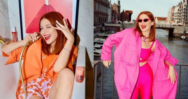 Ada Fijał pokazała na Instagramie, jak zawiązać apaszkę w letnią bluzkę i górę od bikini