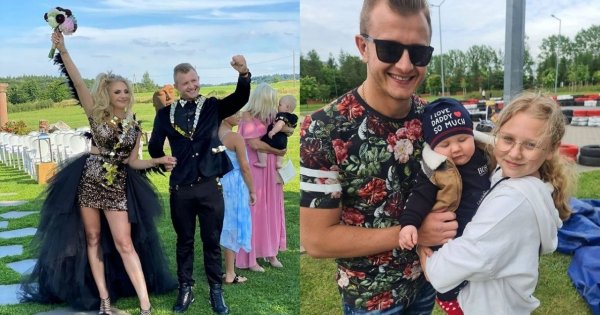 Dawid Narożny pokazał ślubne stylizacje swoich dzieci. Tylko córka się wyróżniała: "Chociaż jedna radośnie ubrana w ten dzień" - komentują fani