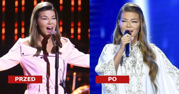 Edyta Górniak w długiej białej sukience z szerokimi rękawami na Festiwalu Muzyki Chrześcijańskiej. Dobrze jej w przedłużonych włosach?