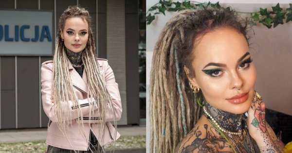 Monika Miller z "Gliniarzy" pokazała sukienkę na 26 urodziny! Oliwkowa mini odsłoniła wszystkie tatuaże