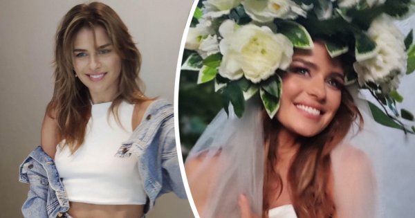Natasza Urbańska w zjawiskowej sukni ślubnej, welonie i wianku! "Cóż za piękny widok, bajka" - piszą fani