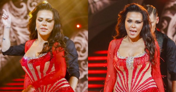 Taniec z Gwiazdami: Sylwia Bomba z "Gogglebox" w czerwonej sukni. "Niby schudła, a jest największa" - komentują brzydko internauci