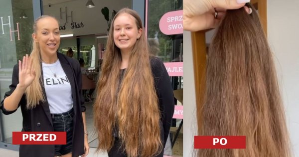 Dziewczynka zapuszczała włosy od 8 lat! Fryzjerka zrobiła jej stylowego long boba. Dobrze jej we włosach do ramion?