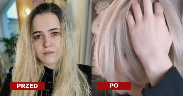 Miała długie, zniszczone włosy i spory odrost. Fryzjer zafundował jej platynowego blond short boba! Radykalna metamorfoza!