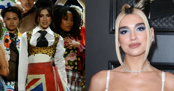 Dua Lipa wystąpiła w prześwitującej kreacji. Piosenkarka pochwaliła się szczupłą figurą