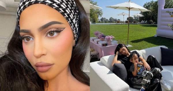 Ciężarna Kylie Jenner promuje nową markę z córką Stormi