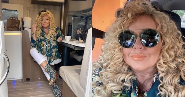 Magda Gessler w zwiewnej, kolorowej sukni: "Niezłe wdzianko, cudnie pani wygląda. Ale buty nie do pary?" - piszą internauci