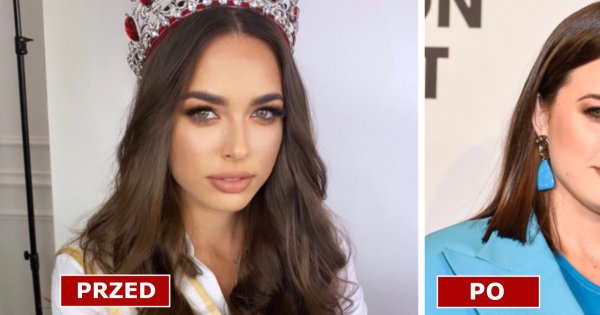 Olga Buława cała na niebiesko na Flesz Fashion Night! Miss Polski pokazała nową fryzurę i ciążowy brzuszek!